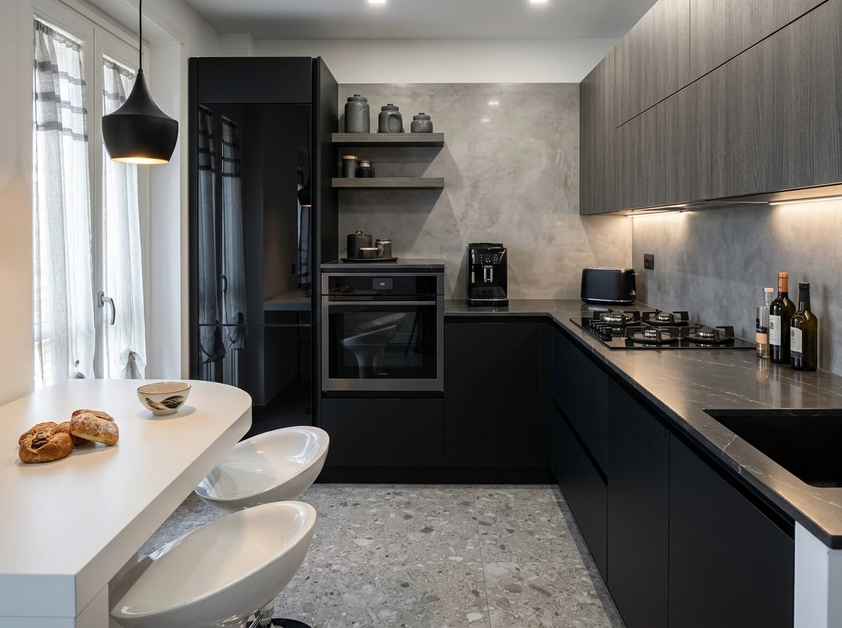 Interior design in Contemporary style — Kitchen by GenRoom AI