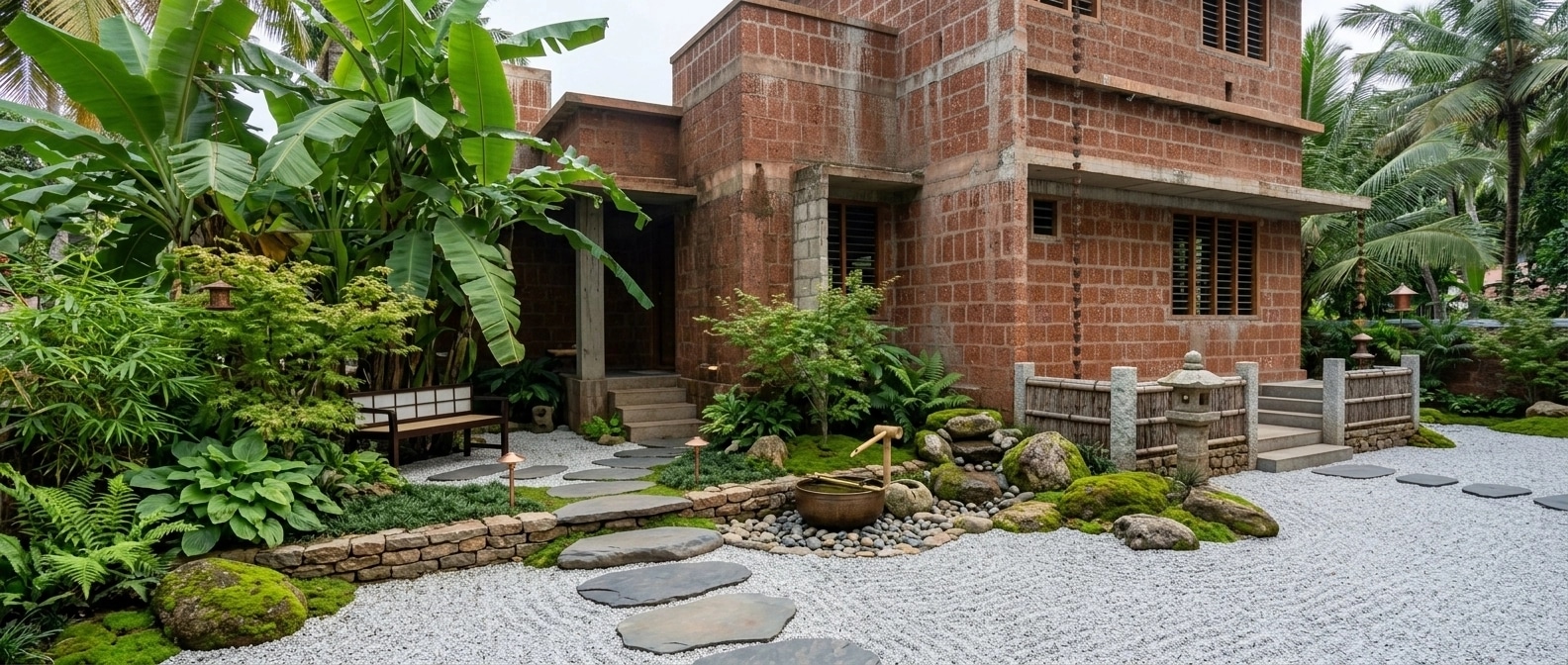Landschaftsdesign im Japanese Garden-Stil — Garten von GenRoom AI
