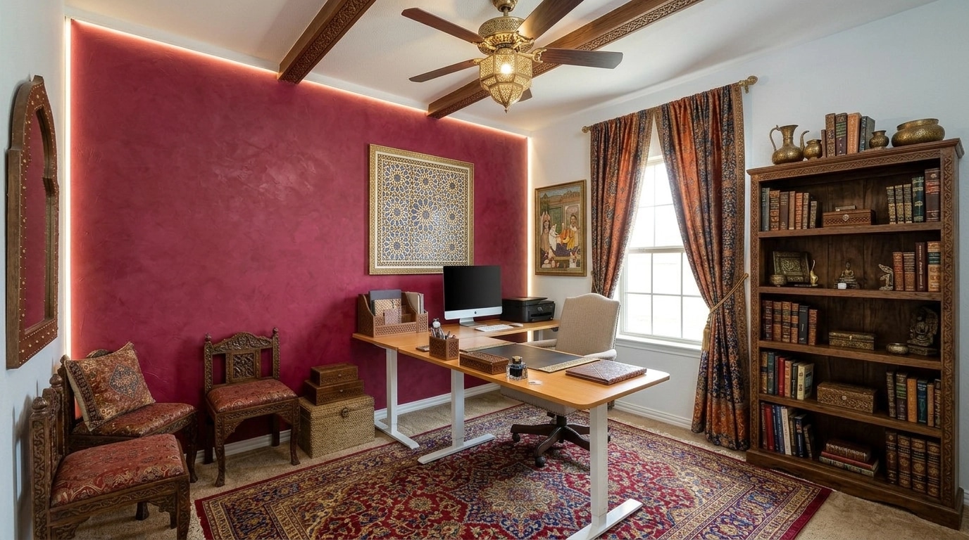 Mediterranean Office design — interior photo by GenRoom AI