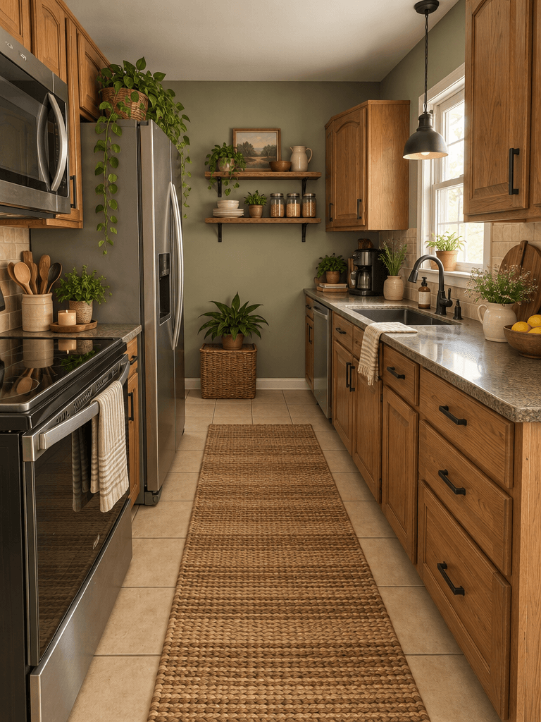 Kitchen interior in Rustic style — photo by GenRoom AI