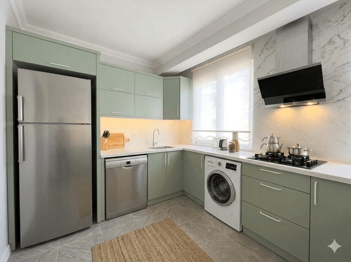 Kitchen interior in no_style style — photo by GenRoom AI