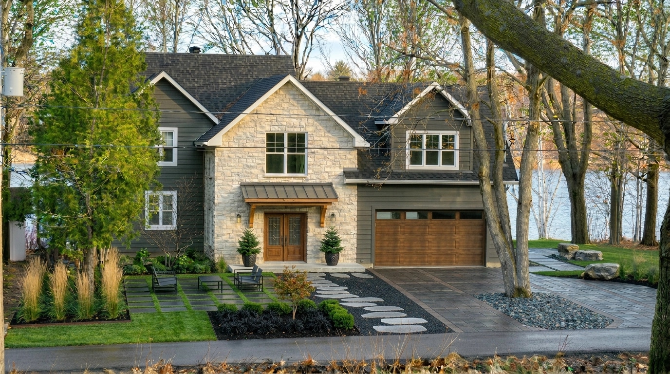 Landscape design in Minimalist Yard style — Yard by GenRoom AI