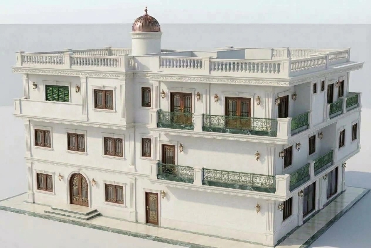 Classic Facade Facade design — facade photo by GenRoom AI