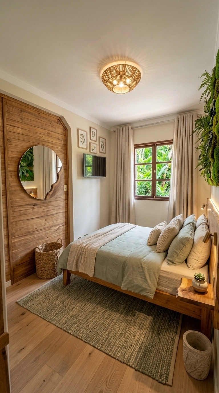 Interior design in Biophilic style — Bedroom by GenRoom AI