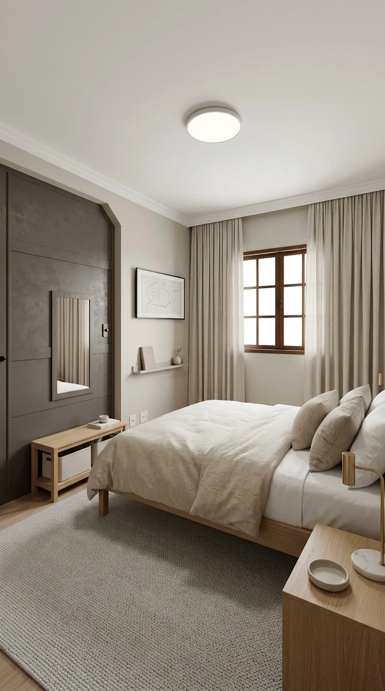 Minimalism Bedroom design — interior photo by GenRoom AI
