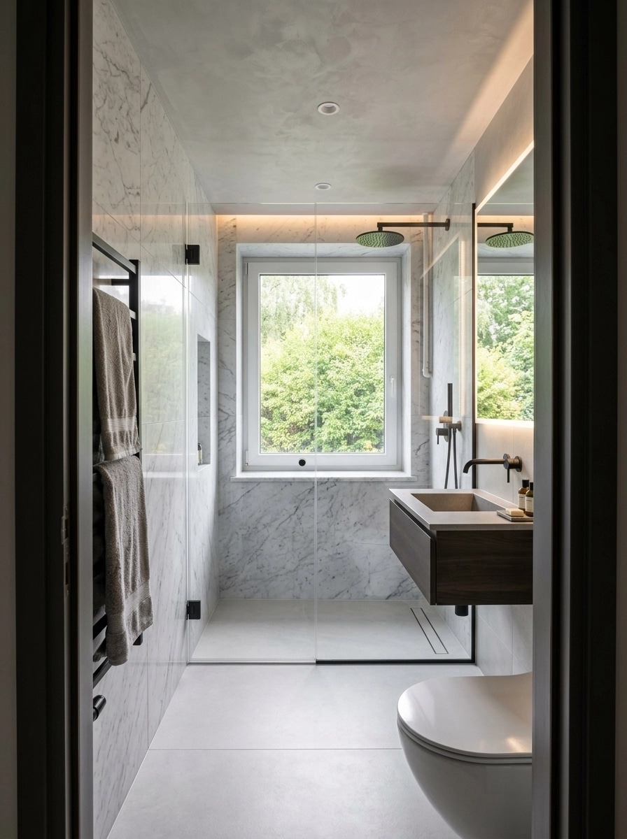 Interior design in Contemporary style — Bathroom by GenRoom AI