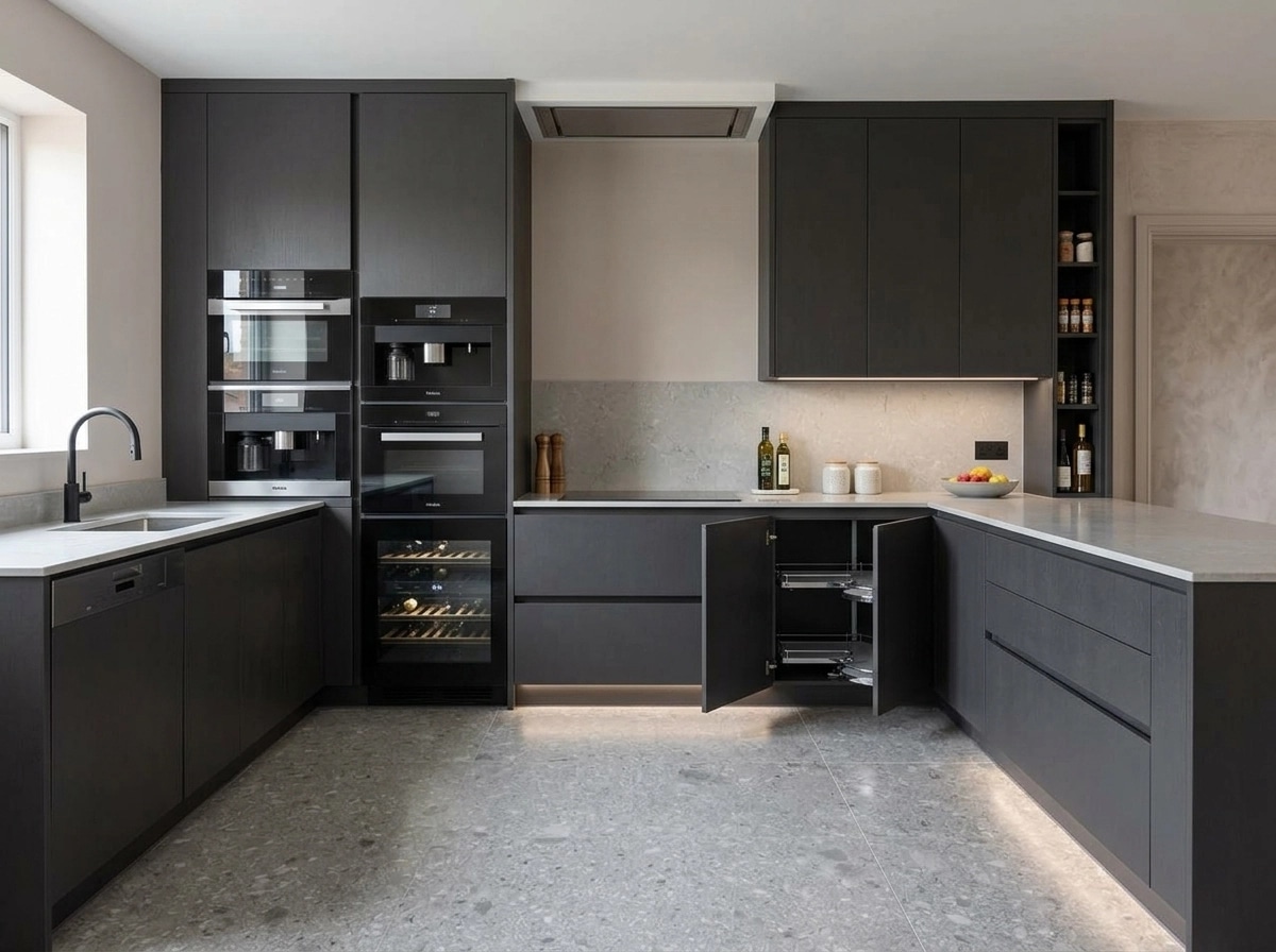 Kitchen interior in Contemporary style — photo by GenRoom AI