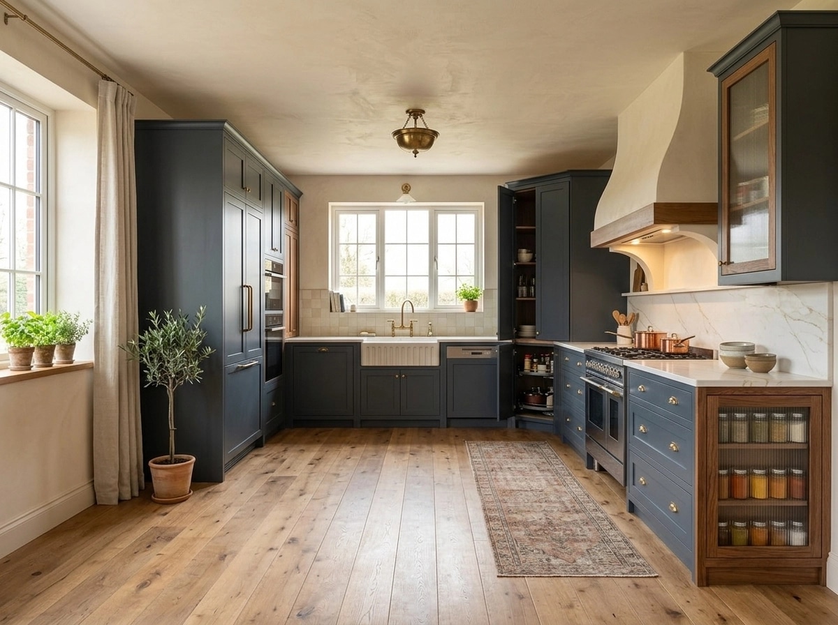 Thiết kế nội thất theo phong cách Modern Farmhouse — Nhà bếp bởi GenRoom AI