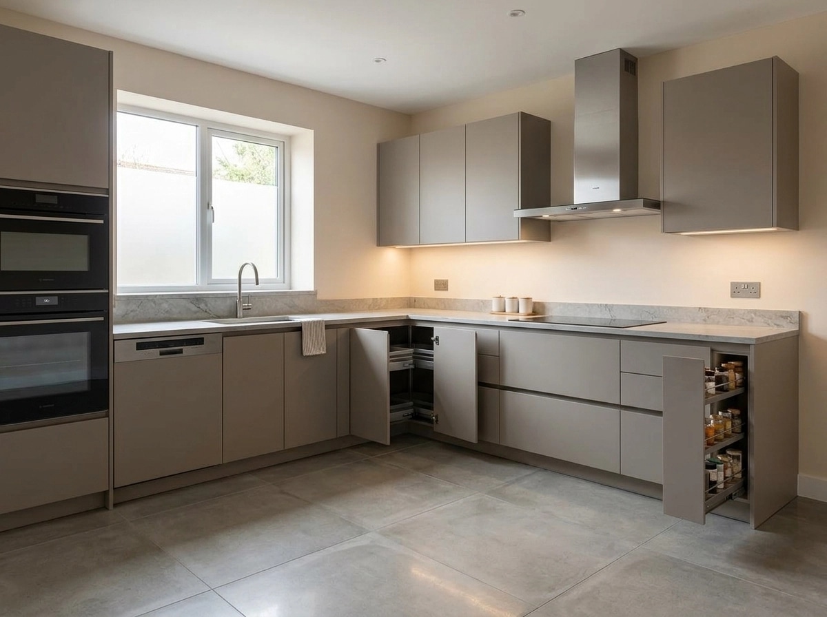 Minimalism Kitchen design — interior photo by GenRoom AI
