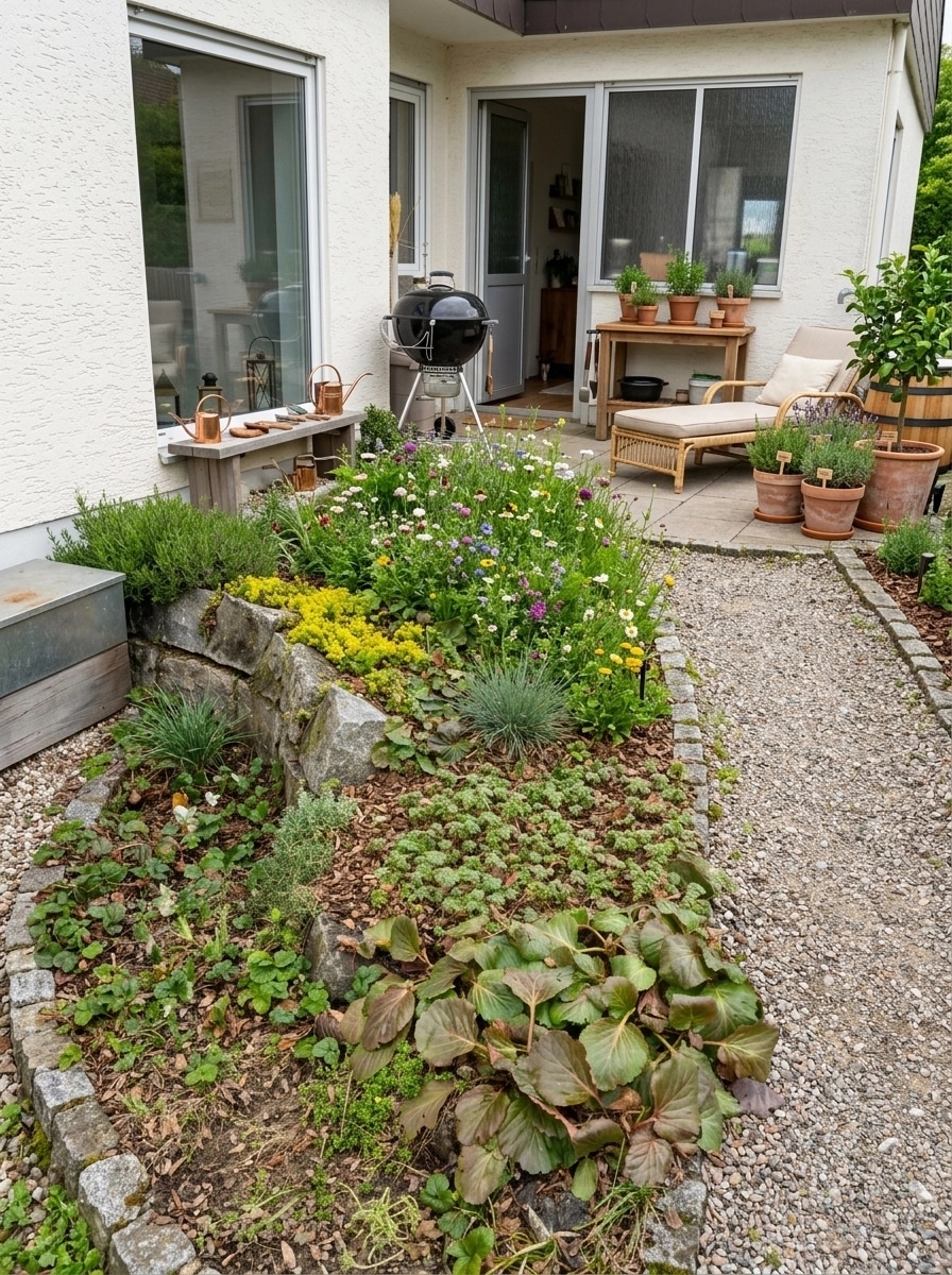 Landscape design in Eco Natural Garden style — Yard by GenRoom AI
