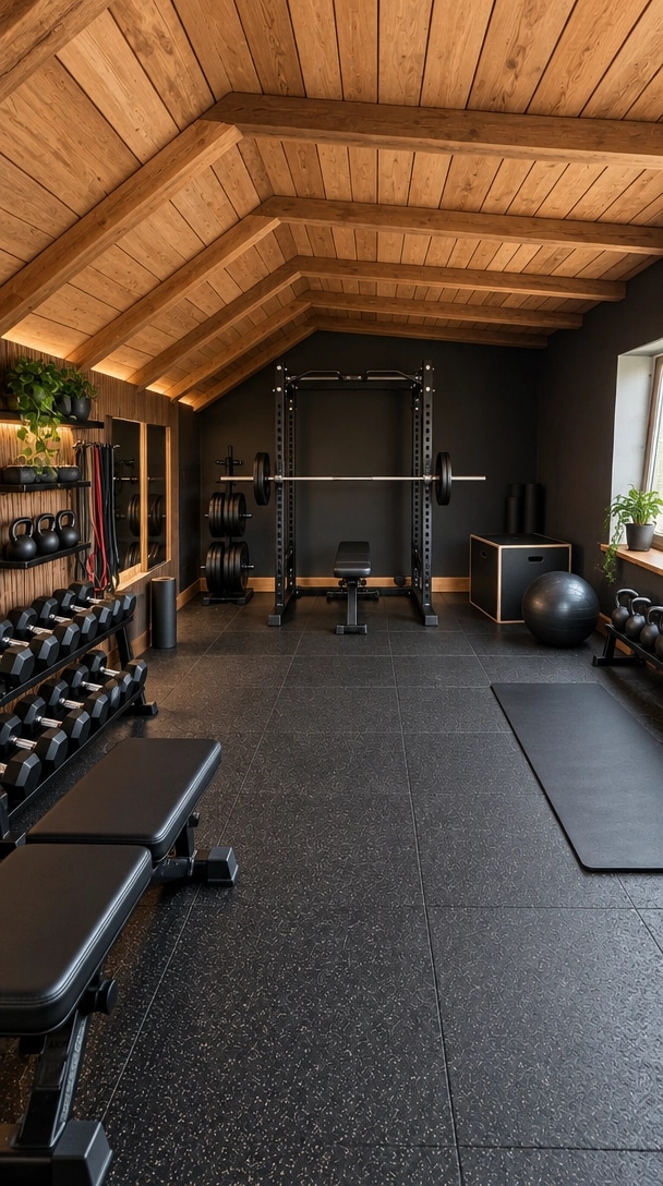 Interior design in Contemporary style — gym by GenRoom AI