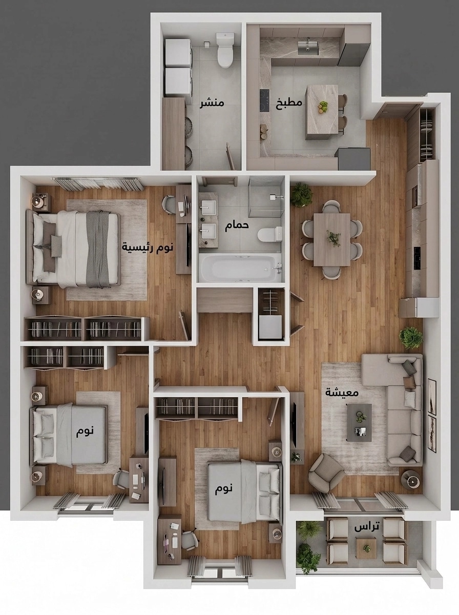 Interior design in Contemporary style — Living Room by GenRoom AI