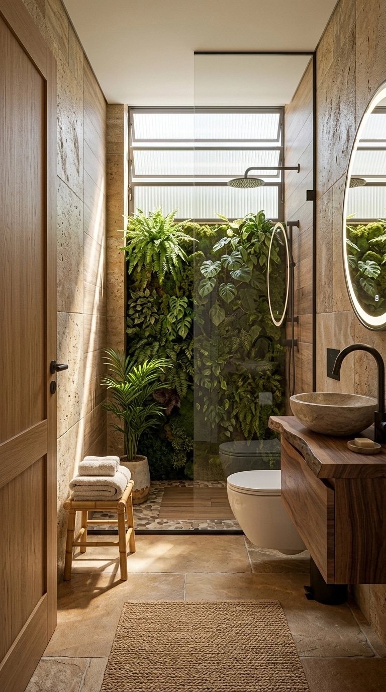 Biophilic Banheiro design — interior photo by GenRoom AI