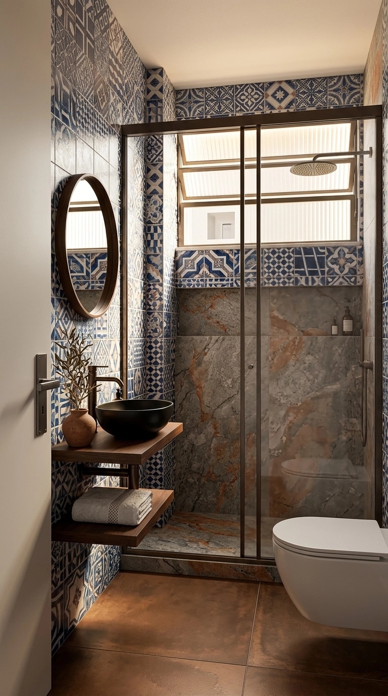 Portuguese Modern الحمام design — interior photo by GenRoom AI