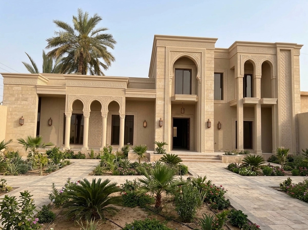 Arabian Facade Facade design — facade photo by GenRoom AI