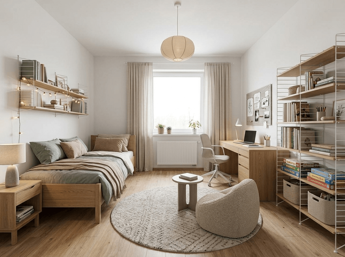 Interior design in Scandinavian style — Kids Room by GenRoom AI
