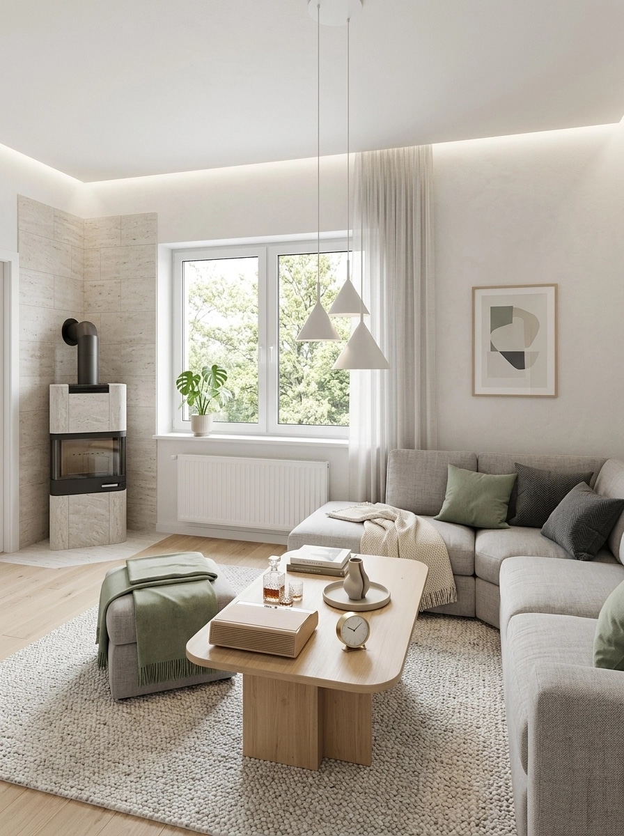 Scandinavian Living Room design — interior photo by GenRoom AI