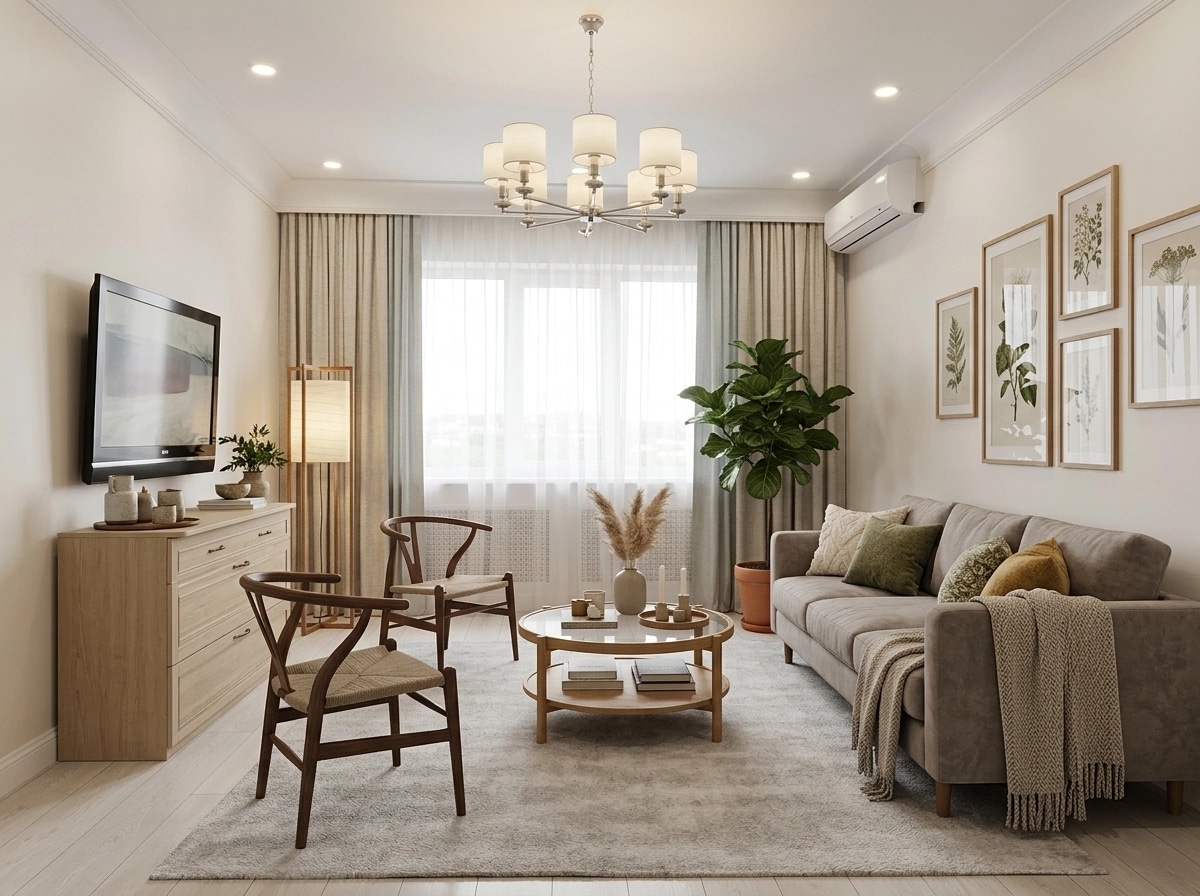 Scandinavian Living Room design — interior photo by GenRoom AI