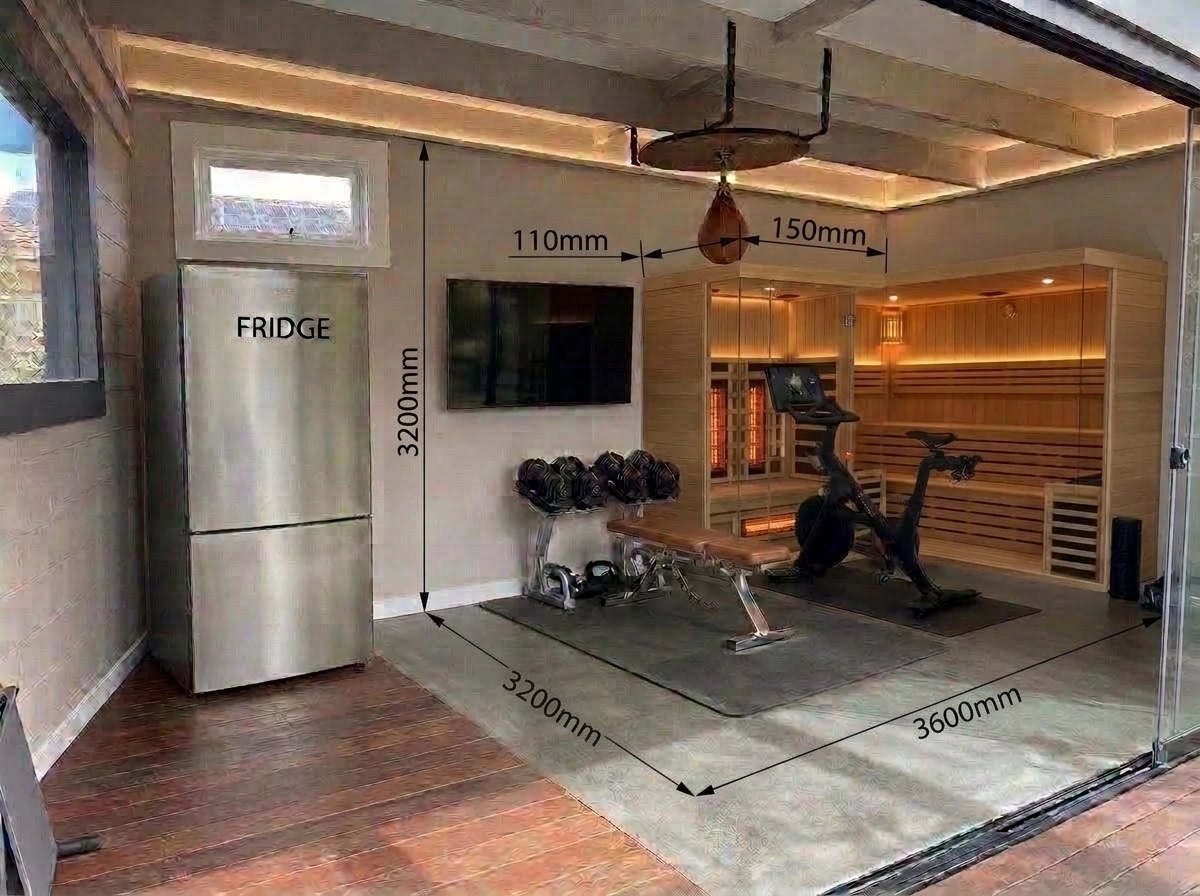 Interior design in Contemporary style — gym by GenRoom AI