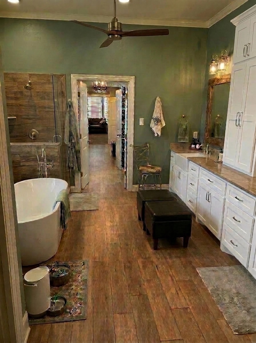 Interior design in Modern Farmhouse style — Bathroom by GenRoom AI