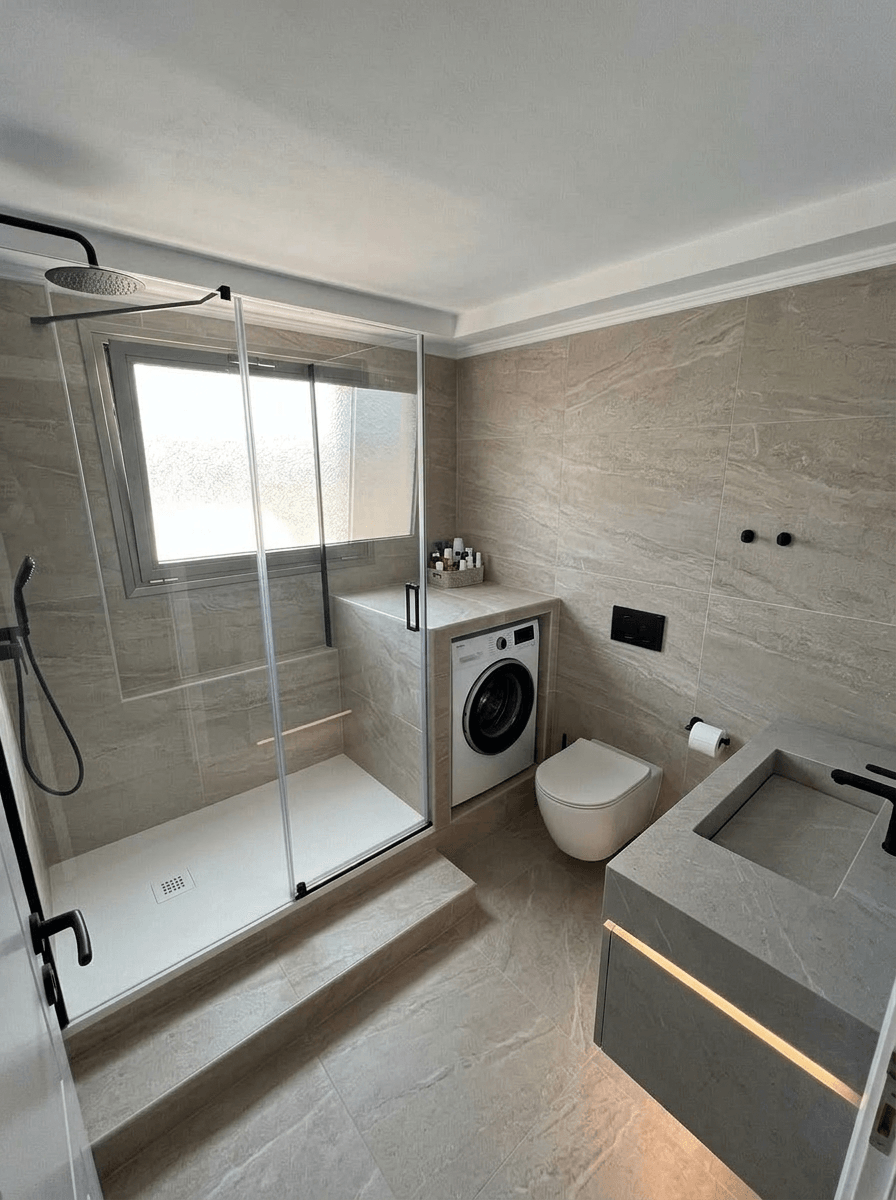 Bathroom interior in no_style style — photo by GenRoom AI