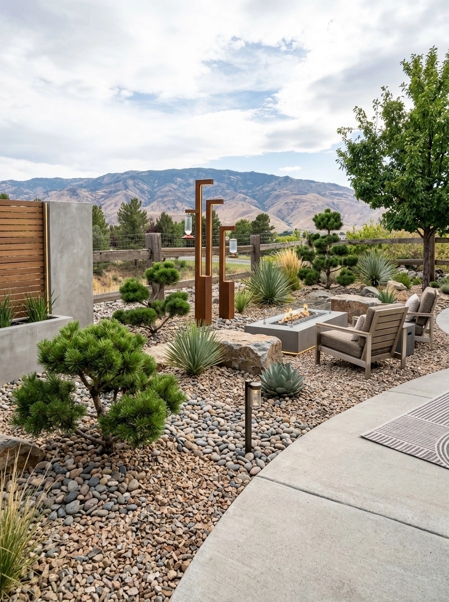 Landscape design in Contemporary Yard style — Yard by GenRoom AI