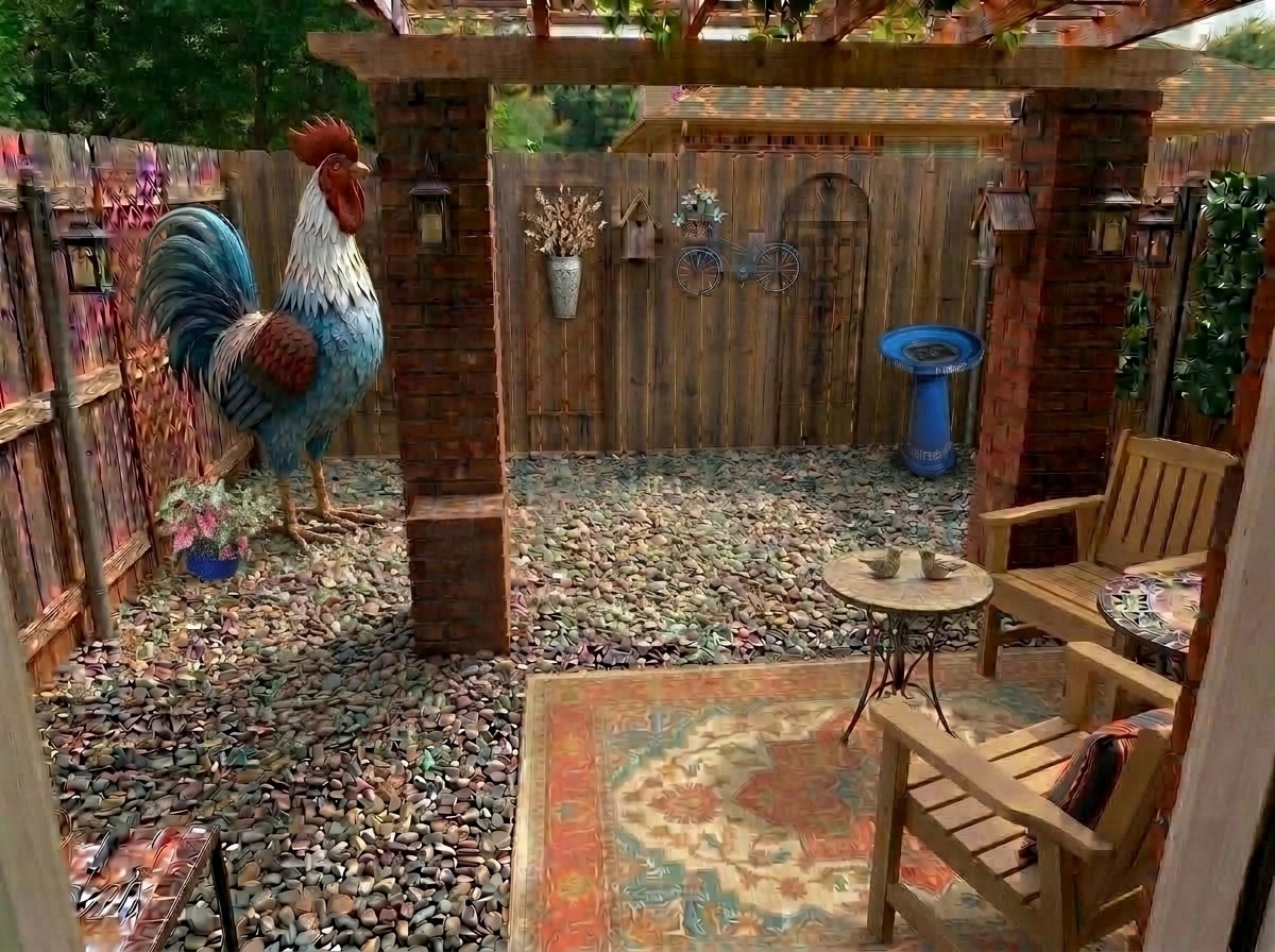 Landscape design in Mediterranean Yard style — Yard by GenRoom AI