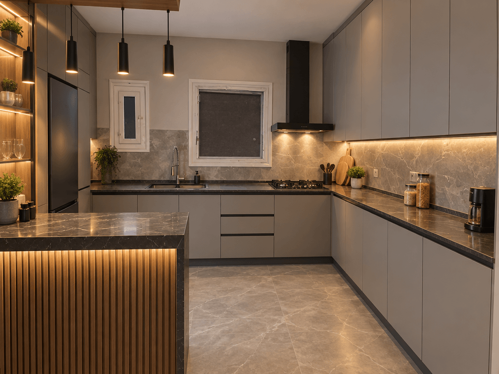 Kitchen interior in no_style style — photo by GenRoom AI