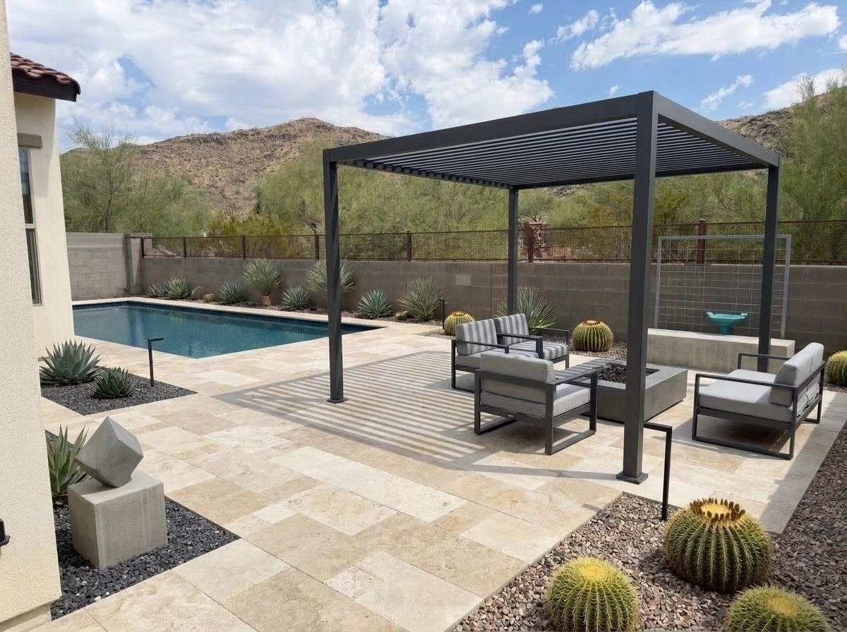 Landscape design in Minimalist Yard style — Yard by GenRoom AI