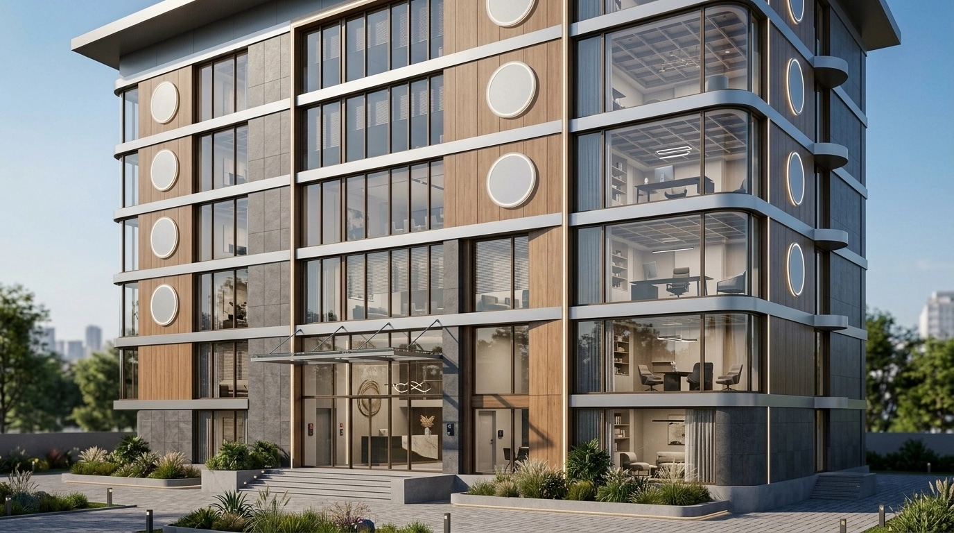 Facade design in Contemporary Facade style — Facade by GenRoom AI