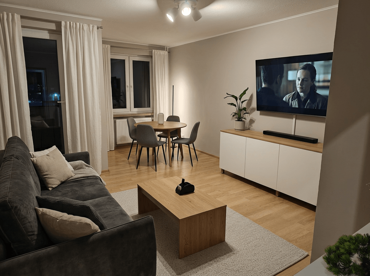 Interior design in Minimalism style — Living Room by GenRoom AI
