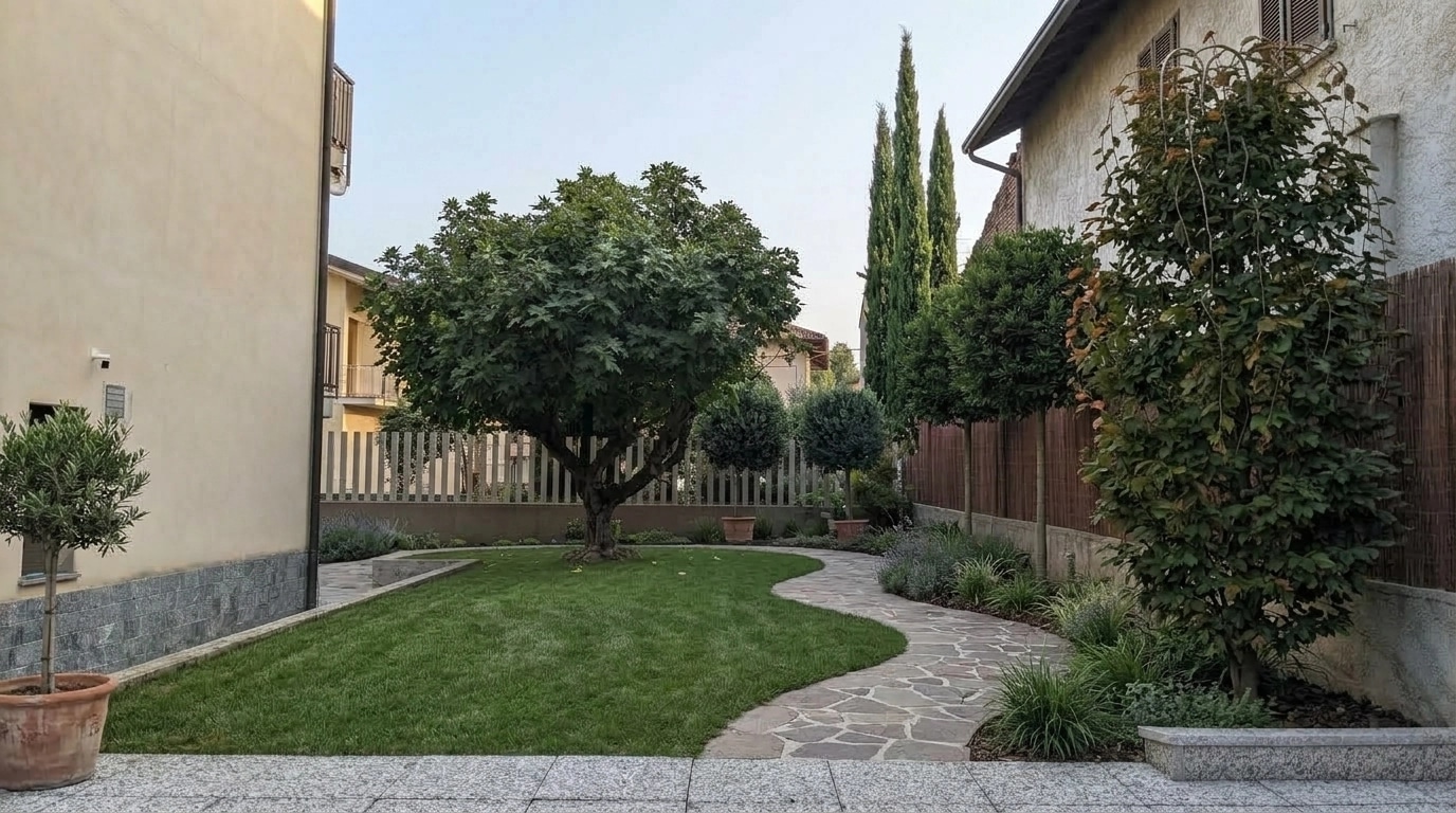 Yard design in no_style style — photo by GenRoom AI