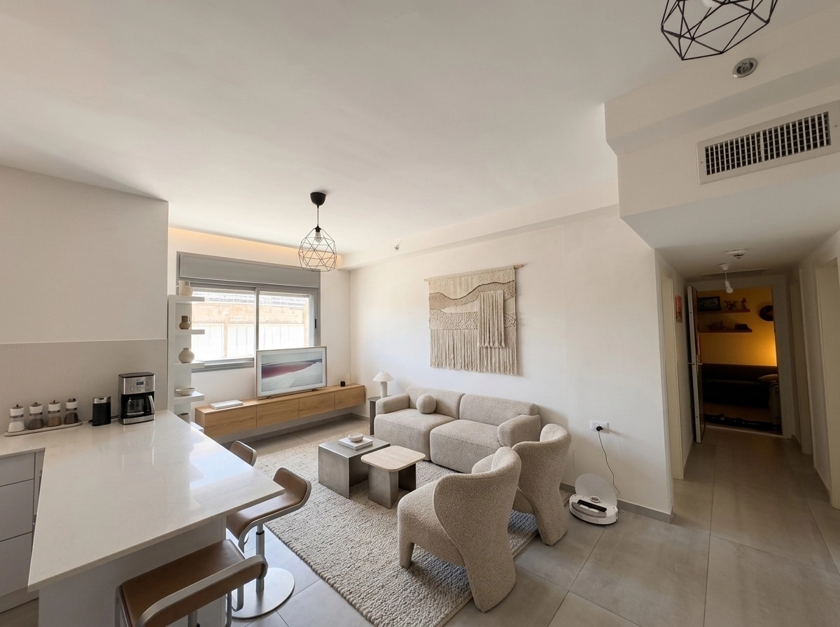 Interior design in Minimalism style — Living Room by GenRoom AI