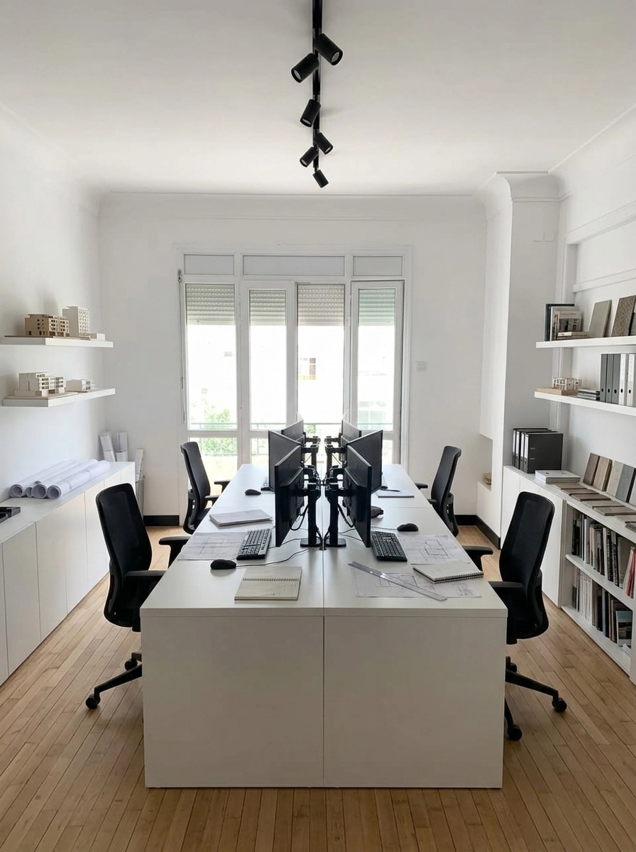 Interior design in Minimalism style — Office by GenRoom AI