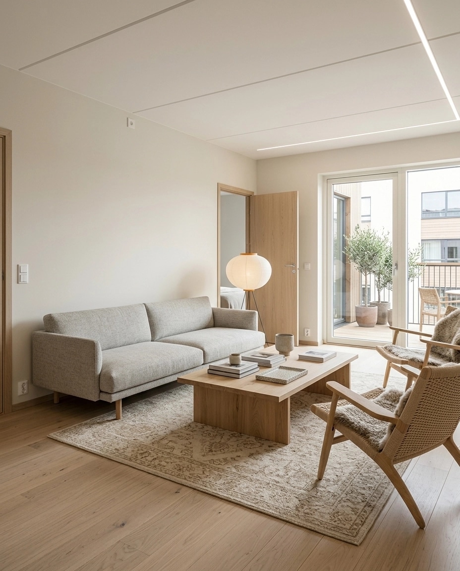 Scandinavian Living Room design — interior photo by GenRoom AI