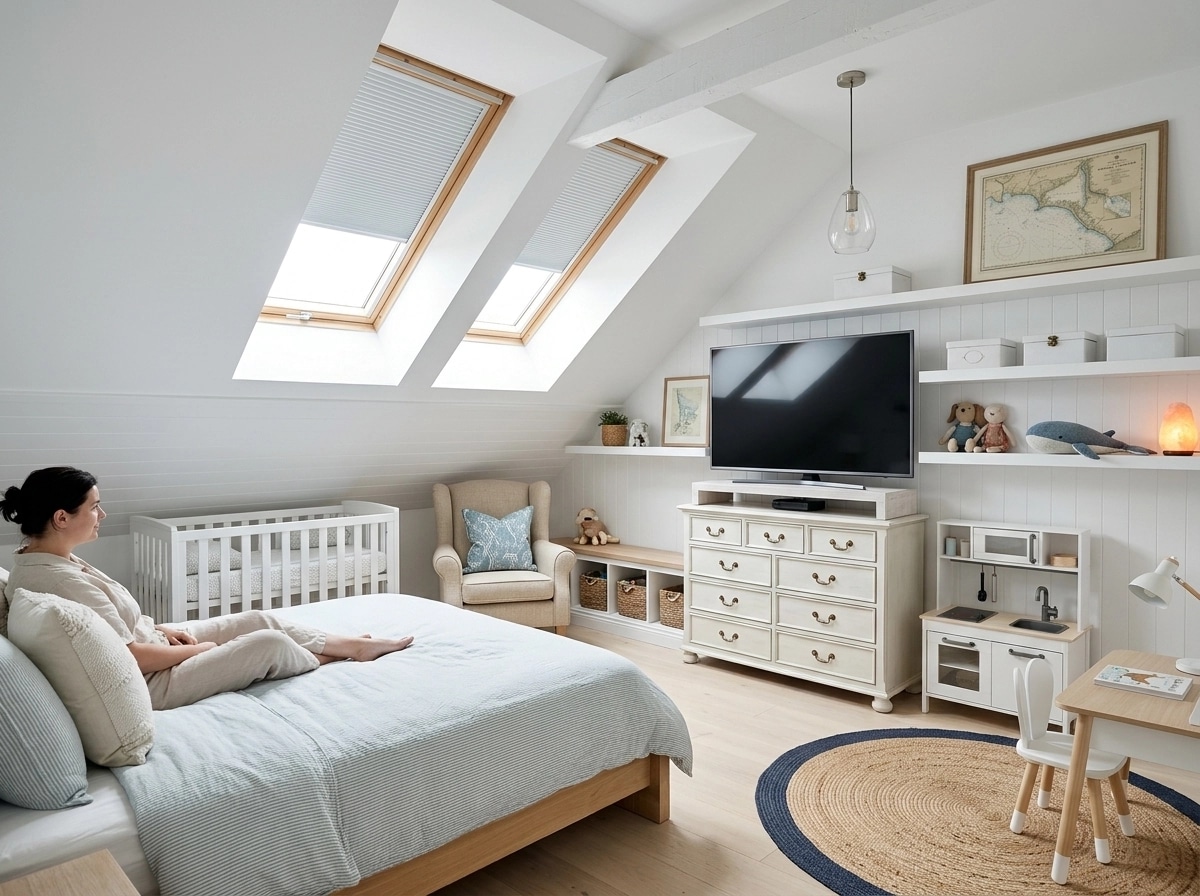 Interior design in Coastal / Hamptons style — Kids Room by GenRoom AI