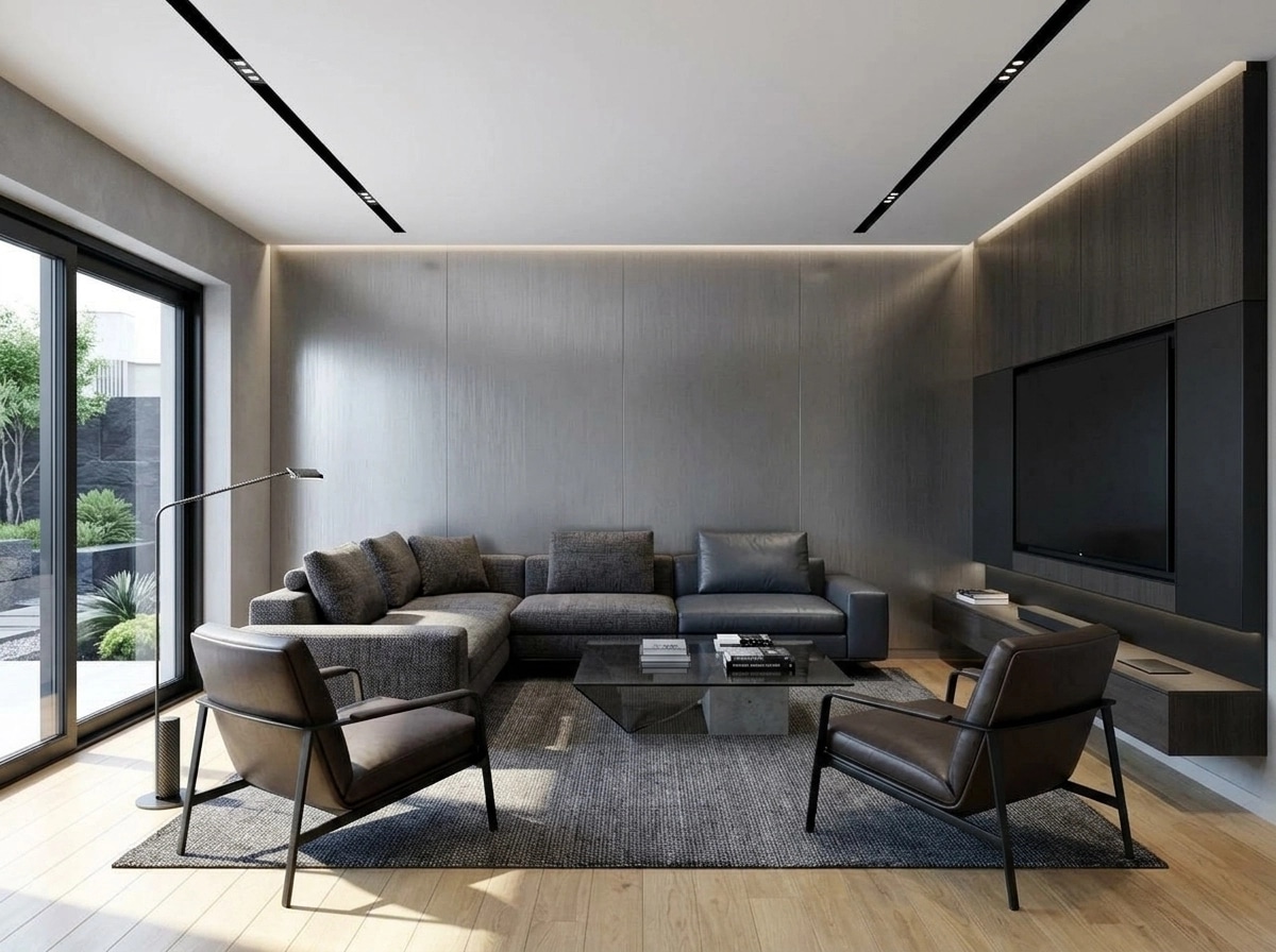 Interior design in Blacktec style — Living Room by GenRoom AI