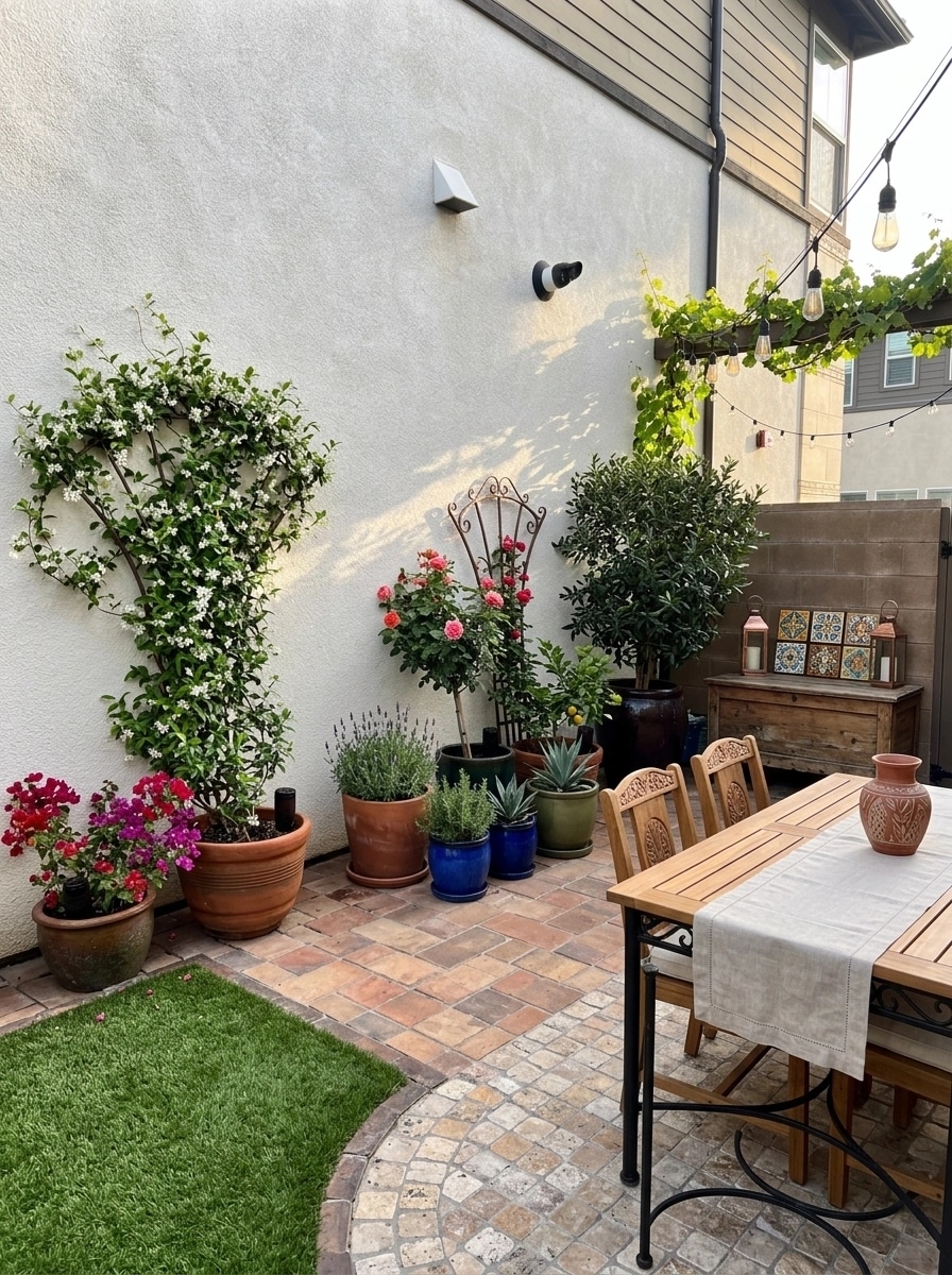 Landscape design in Mediterranean Yard style — Yard by GenRoom AI