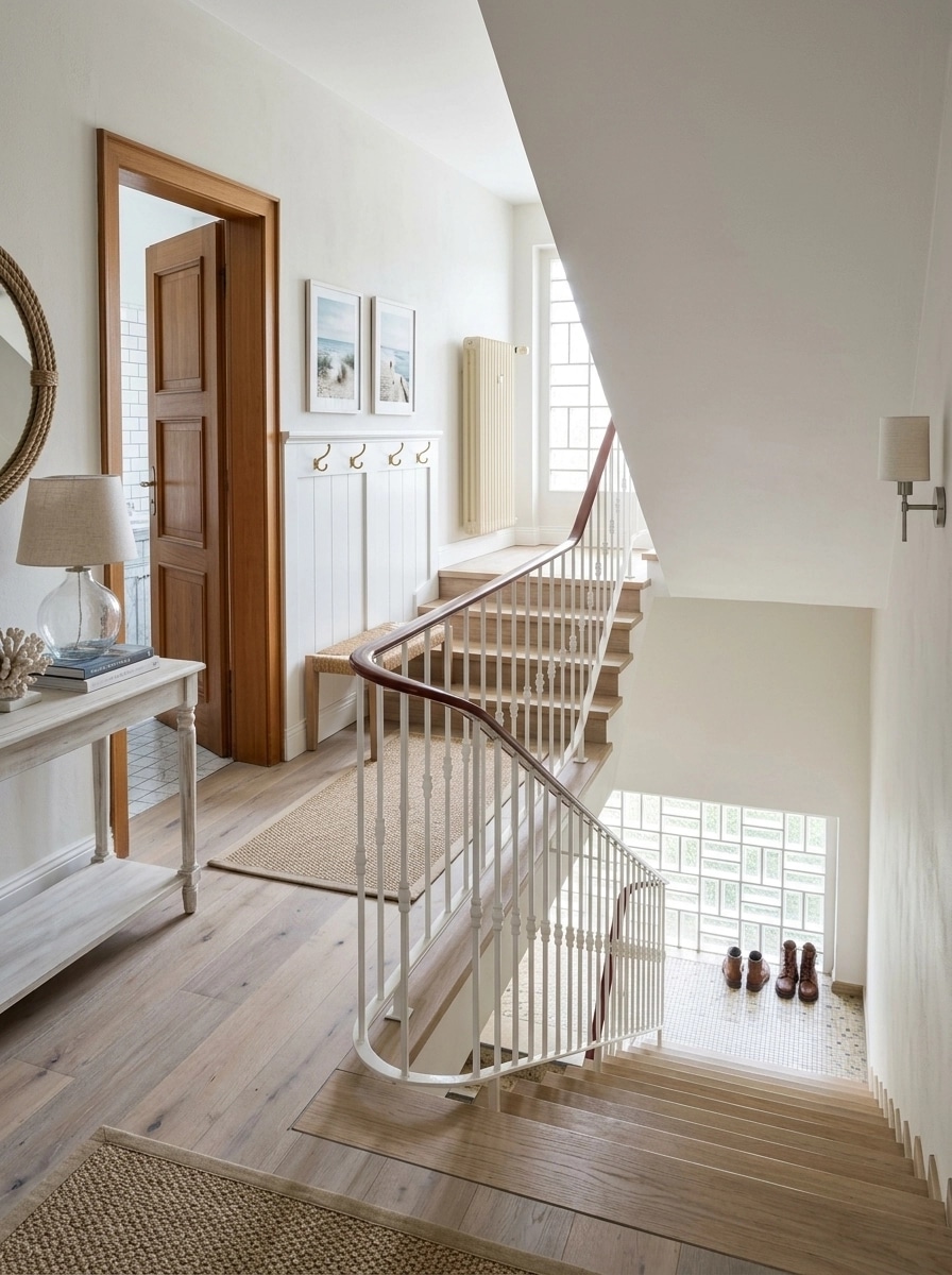 Interior design in Coastal / Hamptons style — Hallway by GenRoom AI