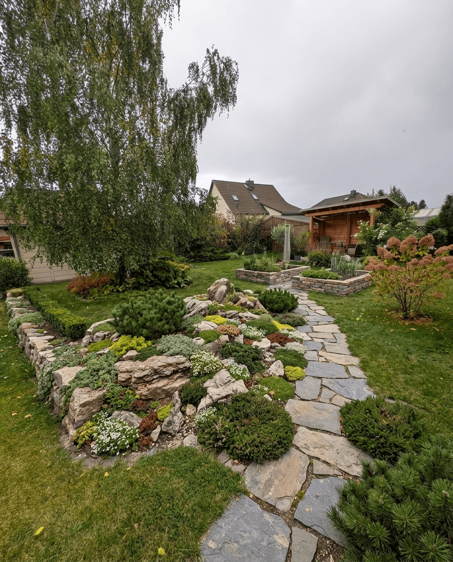 Landscape design in Alpine Garden style — Yard by GenRoom AI