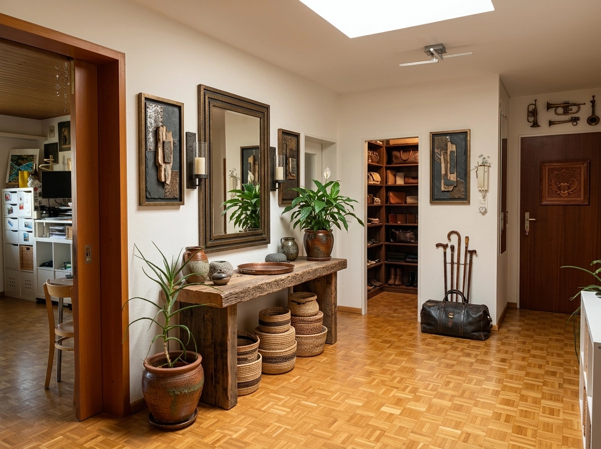 Interior design in Rustic style — Hallway by GenRoom AI