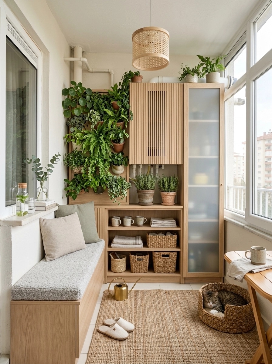 Interior design in Scandinavian style — balcony by GenRoom AI