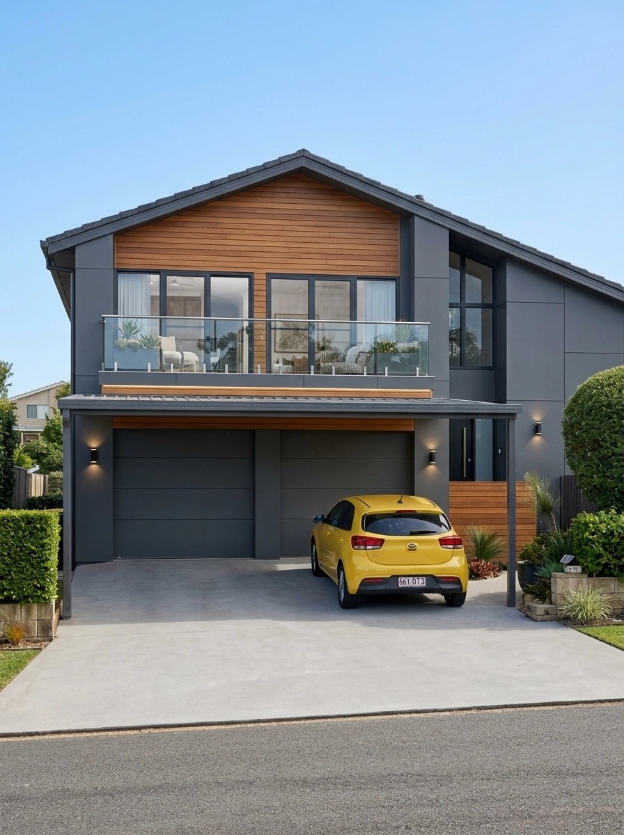 Contemporary Facade Fasad design — facade photo by GenRoom AI