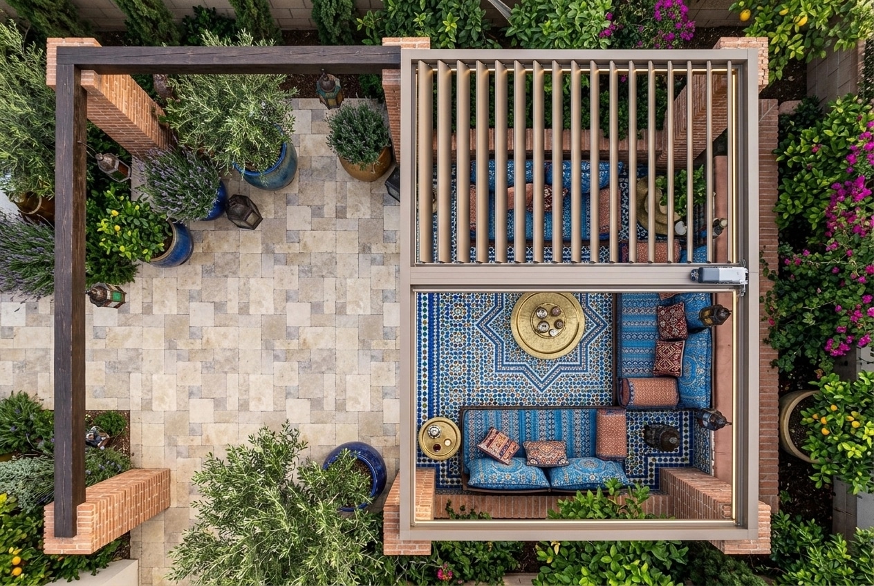 Landscape design in Mediterranean Yard style — Yard by GenRoom AI