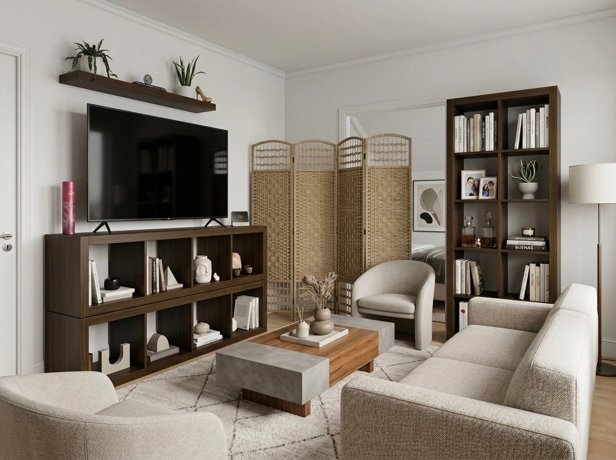 Minimalism Living Room design — interior photo by GenRoom AI