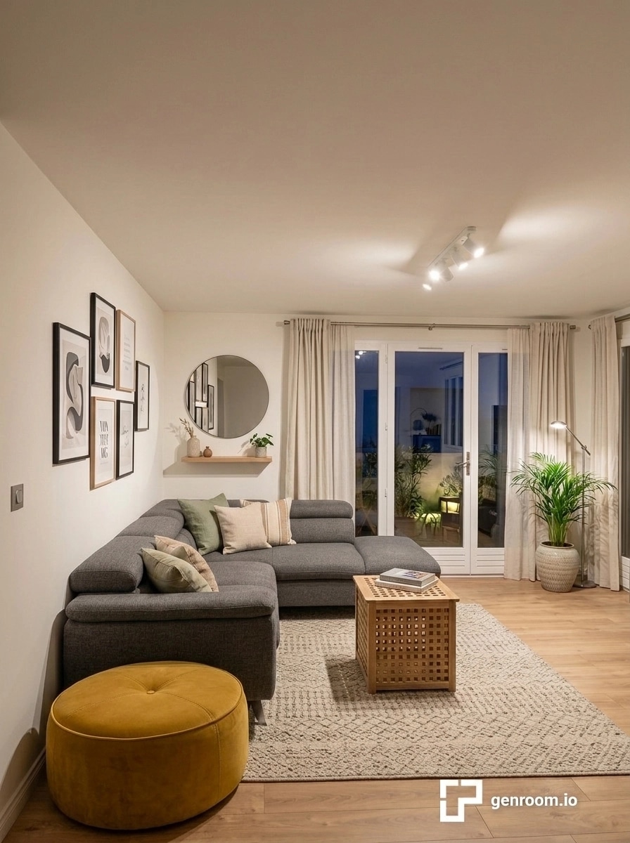 Scandinavian Living Room design — interior photo by GenRoom AI
