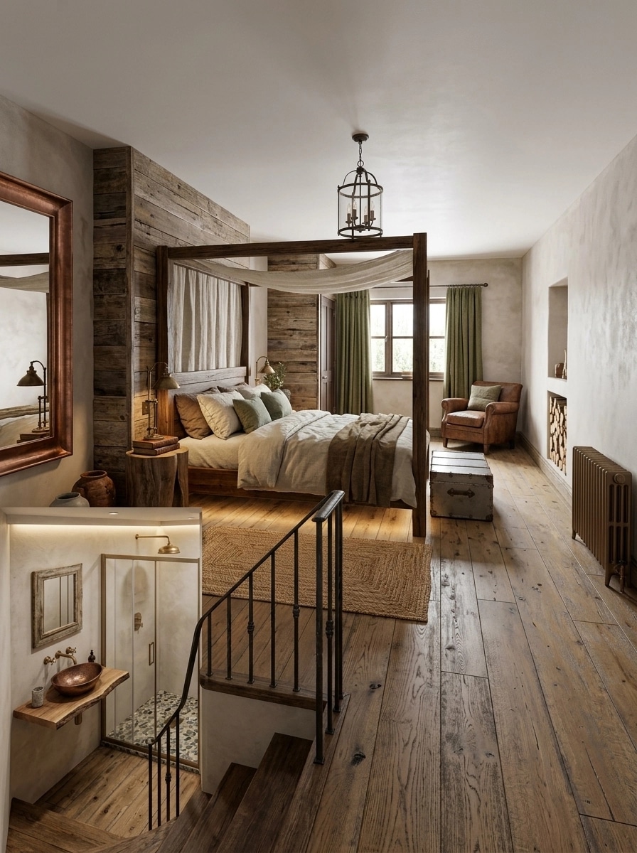 Rustic Bedroom design — interior photo by GenRoom AI