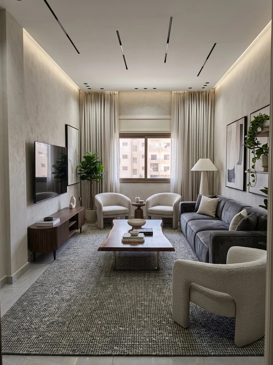 Interior design in Contemporary style — Living Room by GenRoom AI