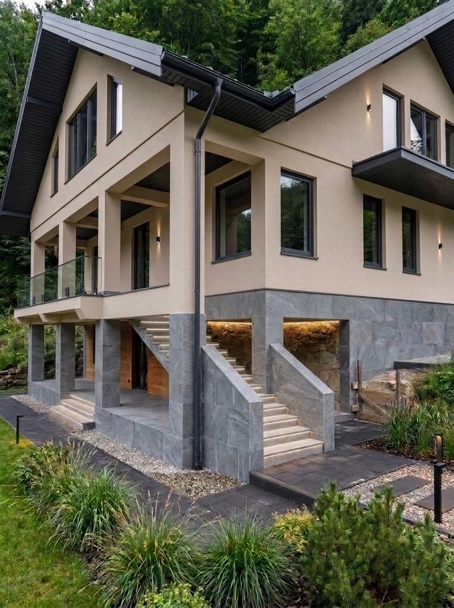 Contemporary Facade Facade design — facade photo by GenRoom AI