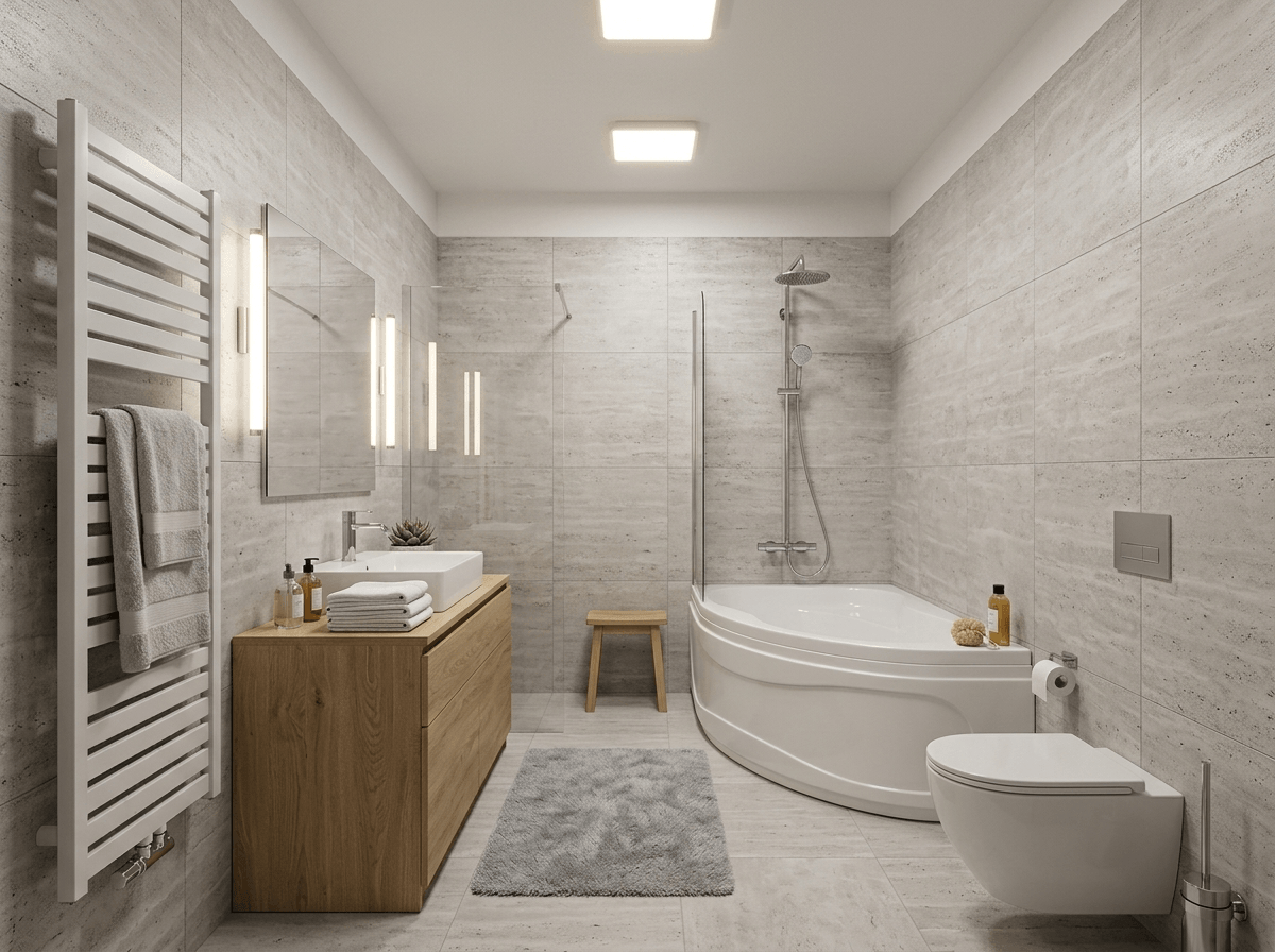 Bathroom interior in no_style style — photo by GenRoom AI